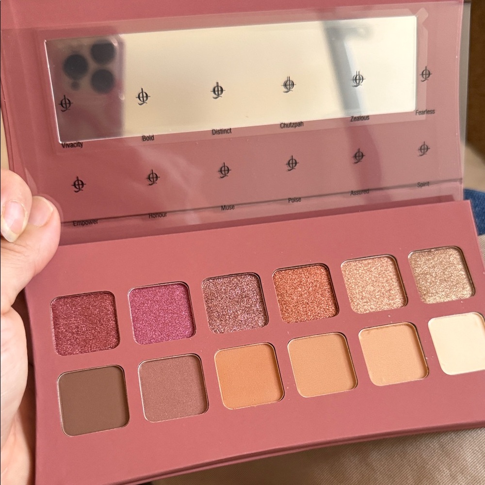 Illamasqua Eyeshadow Palette with Pink and Gold Hues